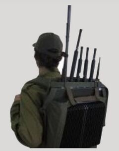 Block diagram of cell phone jammer , 5 Band 75w Manpack Portable Cell Phone Signal Jammer For Army / Police