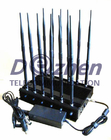 12-band Jammer GSM DCS Rebolabile 3G 4G WIFI GPS and RF Bugs from 130 to 500 Mhz