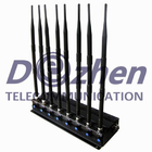 8 Bands Adjustable Powerful 3G 4G Cellphone Jammer &amp; UHF VHF WiFi Jammer