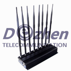 8 Bands Adjustable Powerful 3G 4G Cellphone Jammer &amp; UHF VHF WiFi Jammer