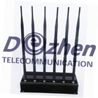 3G UHF Wireless Signal Jammer Device , 15W Cell Phone Wifi Device Blocker 6 Antenna