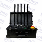 Waterproof Enclosure Drone Signal Jammer 300W 6 Bands High Power FCC Approval