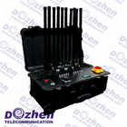 6 Channels gsm 3g 4g 350W Portable Cell Phone Jammer wifi signal jammer