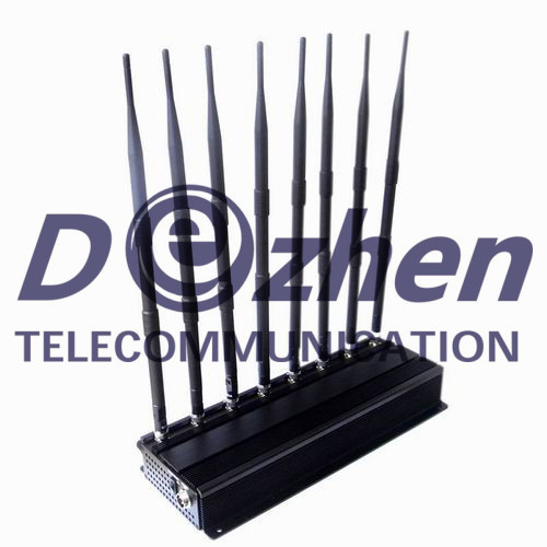 8 Bands Adjustable Powerful 3G 4GLTE 4GWimax All Cellphone Jammer &amp; Lojack GPSL1/L2/L5 GPS Jammer