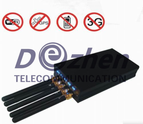 5 Antenna Portable Cell phone &amp; WI-Fi &amp; GPS L1 Jammer