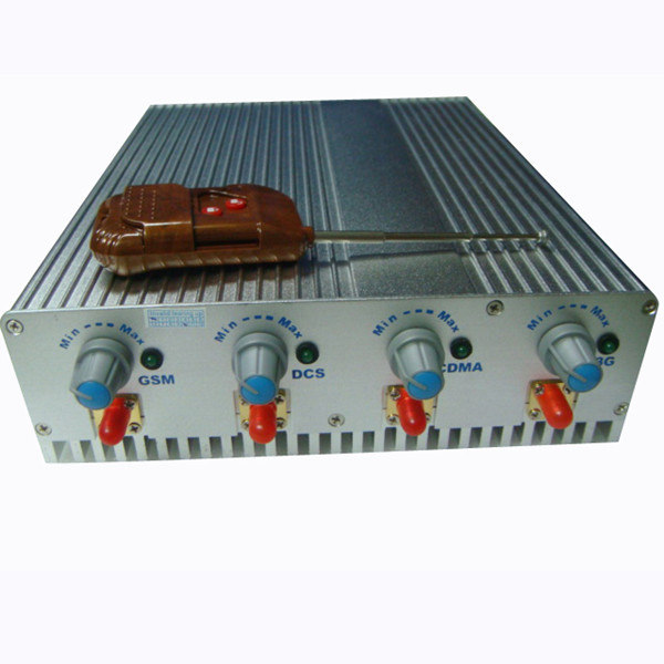 High Frequency Adjustable Prison Jammer 3G With Remote Control 1-20m