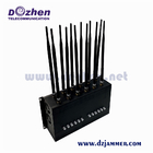 Adjustable 12 Bands Cell Phone 5g GPS WiFi2.4G UHF VHF Signal Jammer cell phone signal scrambler
