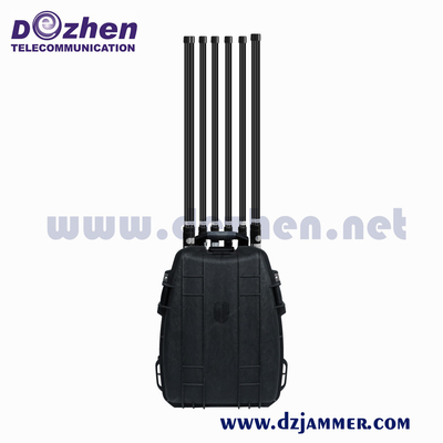 GPS WIFI 5.8G Military 2000M Drone Signal Jammer signal jamming device