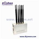 8 Bands Adjustable Customized GPS 3G 4G 5G All Cell phone Signal Jammer signal jamming device