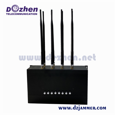 5G Signal Jammer GSM 3G 4G All Cell phone Signal Jammer With Built In Battery device to jam cell phone signals