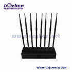 8 Bands Adjustable All Cell Phone Signal Jammer 3G 4G Wimax Phone Blocker WiFi GPS VHF UHF Jammer
