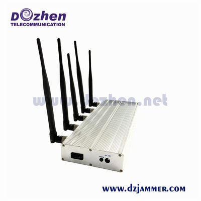 5 Band GSM 3G cell phone signal jamming device phone signal scrambler