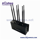GPS / Cell Phone Prison Jammer Adjustable High Power 6 Antenna AC Adapter wifi signal jammer