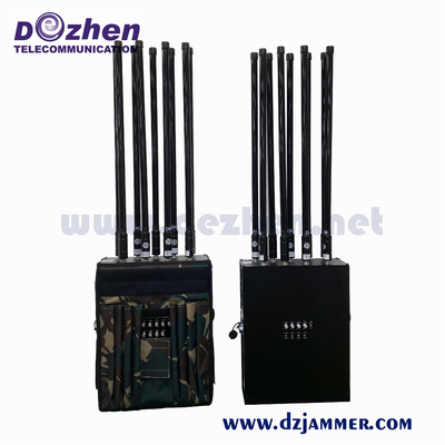 External High Gain Omni Directional Antenna Light Weight Backpack Jammer 90 Watt
