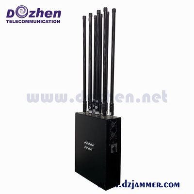 External High Gain Omni Directional Antenna Light Weight Backpack Jammer 90 Watt