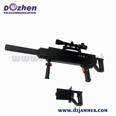 Security Defense Drone Jamming Device Gun Shape IR Laser Telescope IP55 Waterproof Security Defense