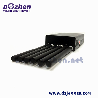 Handheld 6 Bands Portable GPS Jammer (GPS L1/L2/L3/L4/L5) and GLONASS L1/L2