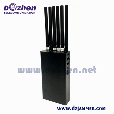 Handheld 6 Bands Portable GPS Jammer (GPS L1/L2/L3/L4/L5) and GLONASS L1/L2