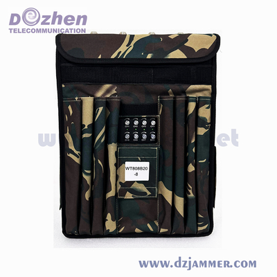Portable Backpack Signal Jammer 200w Power Consumption For Army / Military wifi signal jammer signal jamming device