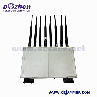 High Power Mobile Phone Blocking Device 8 Antennas 16W 3G 4G With Cooling Fan