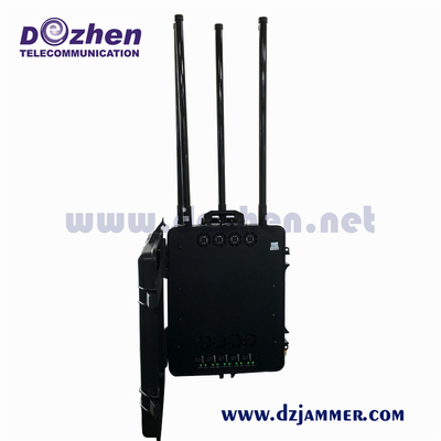 High Power Vehicle Jammer Shockproof WIFI / Cell Phone Multi Band Jammer