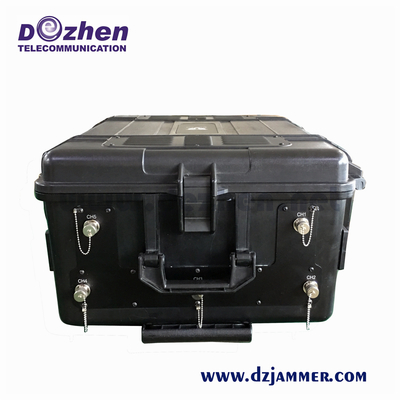 High Power Vehicle Jammer Shockproof WIFI / Cell Phone Multi Band Jammer