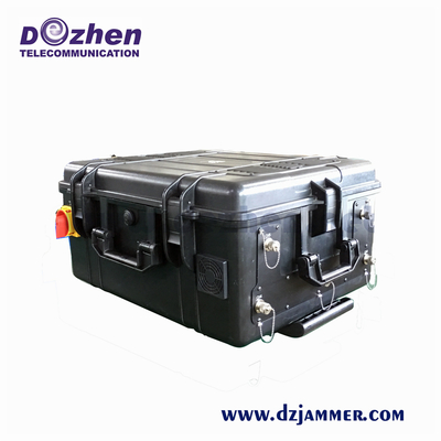 High Power Vehicle Jammer Shockproof WIFI / Cell Phone Multi Band Jammer