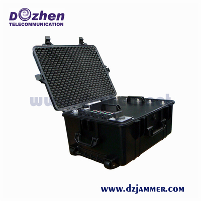 High Power Vehicle Jammer Shockproof WIFI / Cell Phone Multi Band Jammer
