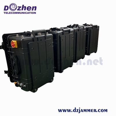 Backpack Portable Cell Phone Jammer , 80W 150M Wifi Jamming Device Light Weight