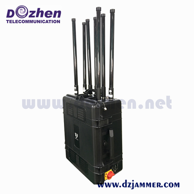 AC 110V 240V Portable 500W RF Cellular Signal Jammer device to jam WiFi cell phone signals output power