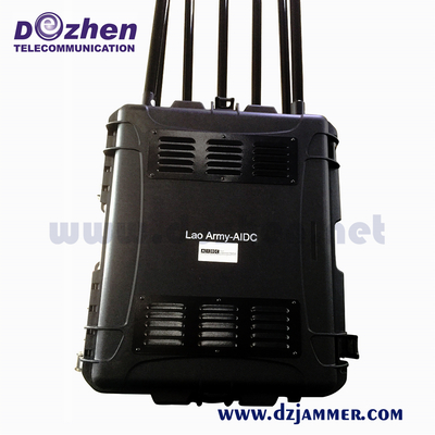 AC 110V 240V Portable 500W RF Cellular Signal Jammer device to jam WiFi cell phone signals output power
