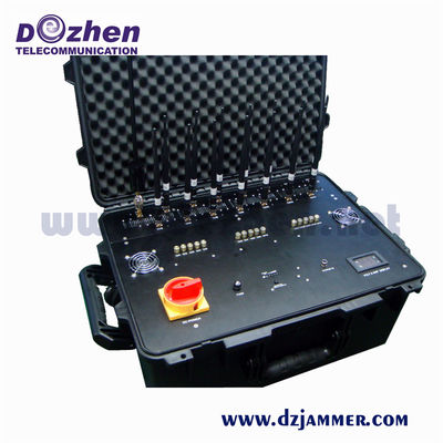 Military Vehicle Bomb Jammer Portable Frequency omnidirectional antennas Cell Phone Signal Jammer