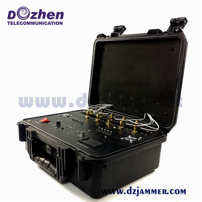 Military Vehicle Bomb Jammer Portable Frequency omnidirectional antennas Cell Phone Signal Jammer