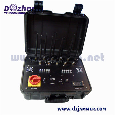 Military Vehicle Bomb Jammer Portable Frequency omnidirectional antennas Cell Phone Signal Jammer