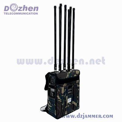80W VIP Protection Security Backpack Jammer High Power GPS Cell Phone Signal Jammer