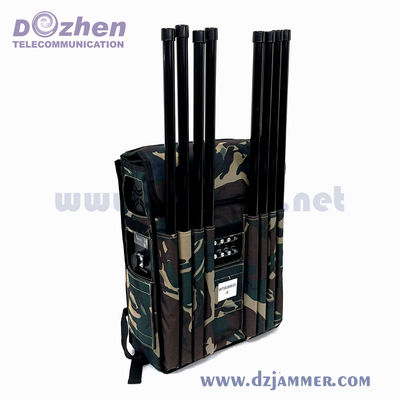 80W VIP Protection Security Backpack Jammer High Power GPS Cell Phone Signal Jammer