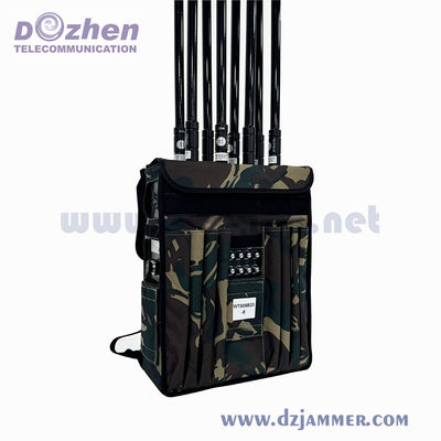 80W VIP Protection Security Backpack Jammer High Power GPS Cell Phone Signal Jammer