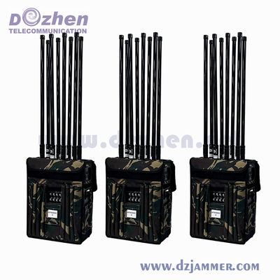 80W VIP Protection Security Backpack Jammer High Power GPS Cell Phone Signal Jammer