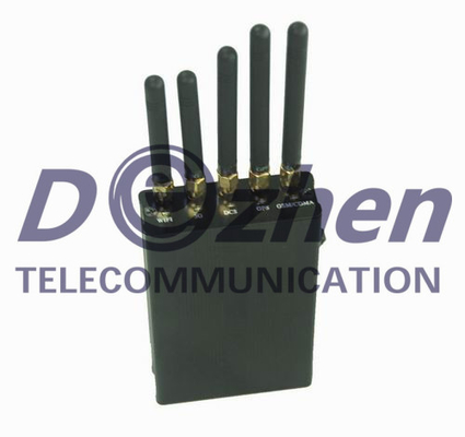 5 Antenna Portable Signal Jammer for GPS, Cell Phone, WiFi