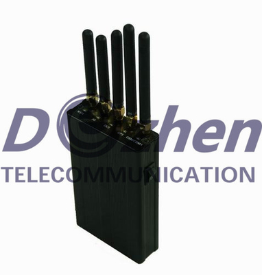 5 Antenna Portable Signal Jammer for GPS, Cell Phone, WiFi