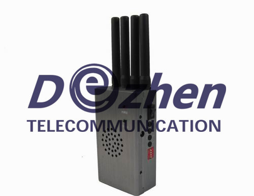 Grey Portable High Power 4G LTE Mobile Phone Jammer