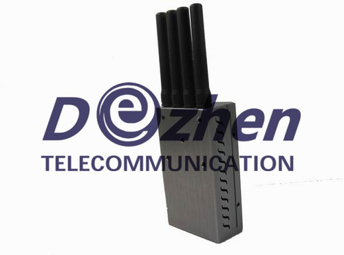 Grey Portable High Power 4G LTE Mobile Phone Jammer