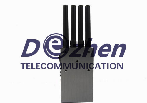 Grey Portable High Power 4G LTE Mobile Phone Jammer