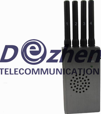 Grey Portable High Power 4G LTE Mobile Phone Jammer