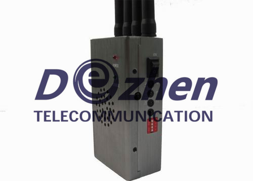Grey Portable High Power 4G LTE Mobile Phone Jammer