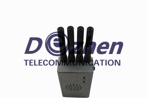 Grey Portable High Power 4G LTE Mobile Phone Jammer
