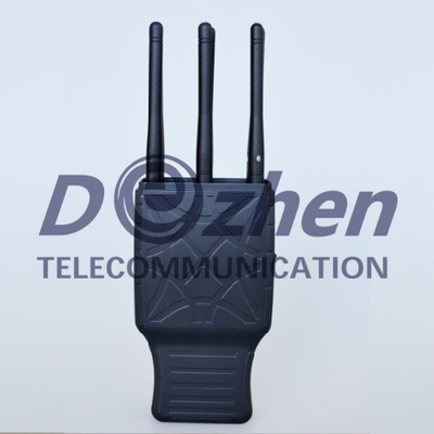 Handheld 6 Bands GSM CDMA 3G and Lojack GPS Signal Jammer with Nylon Case