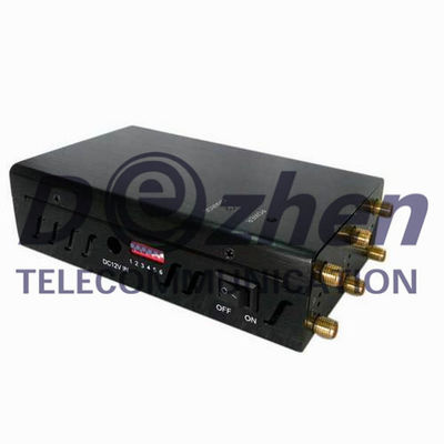 Lojack Cell Phone Gps Jammer 6 Antenna Selectable Handheld WiFi GPS Long Lifespan
