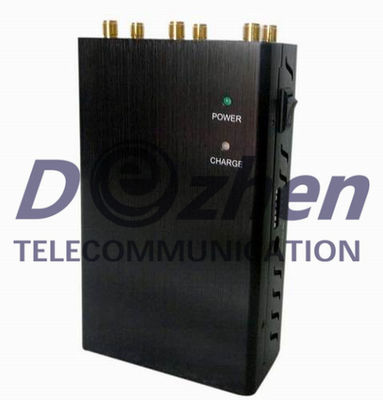 Lojack Cell Phone Gps Jammer 6 Antenna Selectable Handheld WiFi GPS Long Lifespan