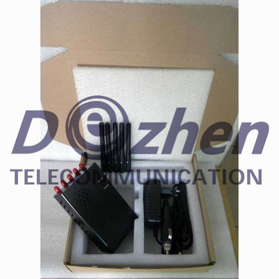 GPS WiFi Cell Phone Signal Jammer With Omni - Directional Antennas 120 x 74 x 29mm